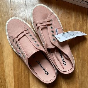 Superega Light Pink Slip On Mule Sneakers